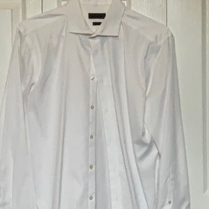 White Calvin Klein Dress Shirt Slim Fit